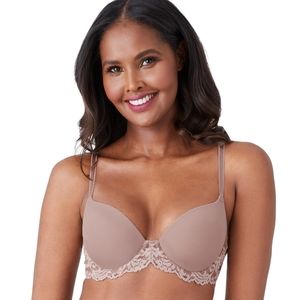 Wacoal lace Cafe au lait lingerie tee shirt bra 32DD